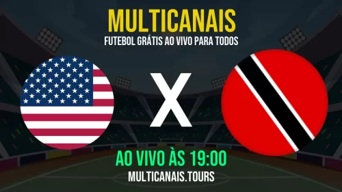 Assistir Estados Unidos x Trinidad e Tobago ao vivo online 15/06/2025 Ao Vivo Online Grátis 24 Horas HD